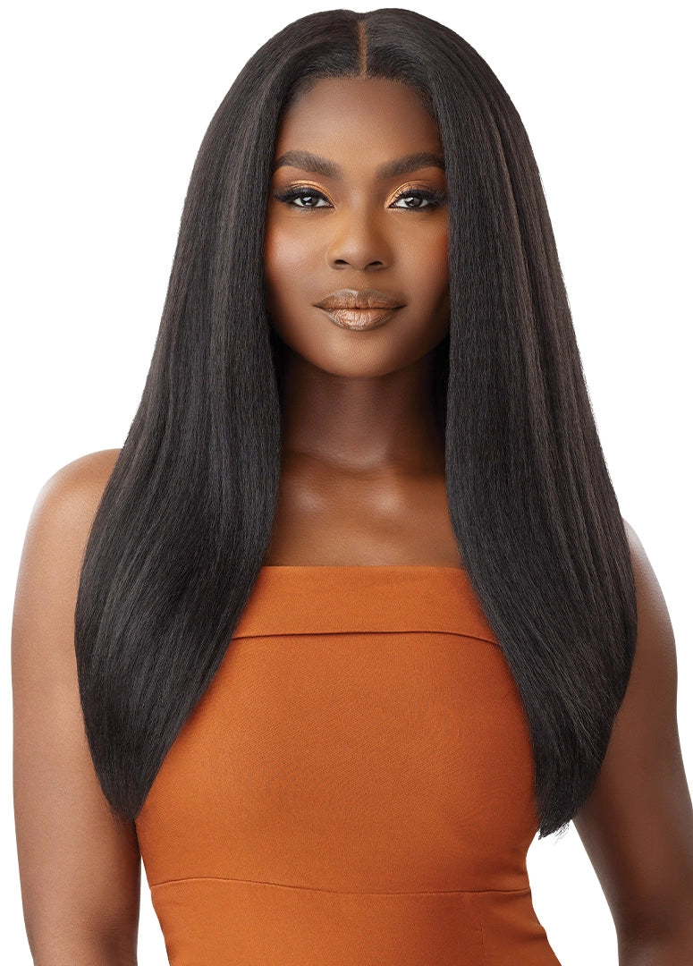 Outre 5"x 5" HD Lace Closure Lace Front Wig HHB-Kinky Straight 24" - Elevate Styles