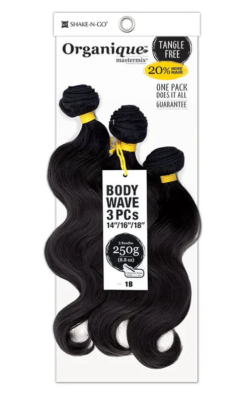 Shake N Go Organique Body Wave 3PCS 14"/16"/18" – Soft Natural Weave - Elevate Styles