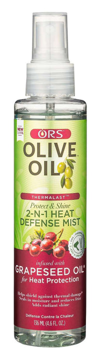 Thumbnail for ORS Olive Oil Thermalast Protect and Shine 2 N 1 Heat Defense Mist 4.6 oz - Elevate Styles