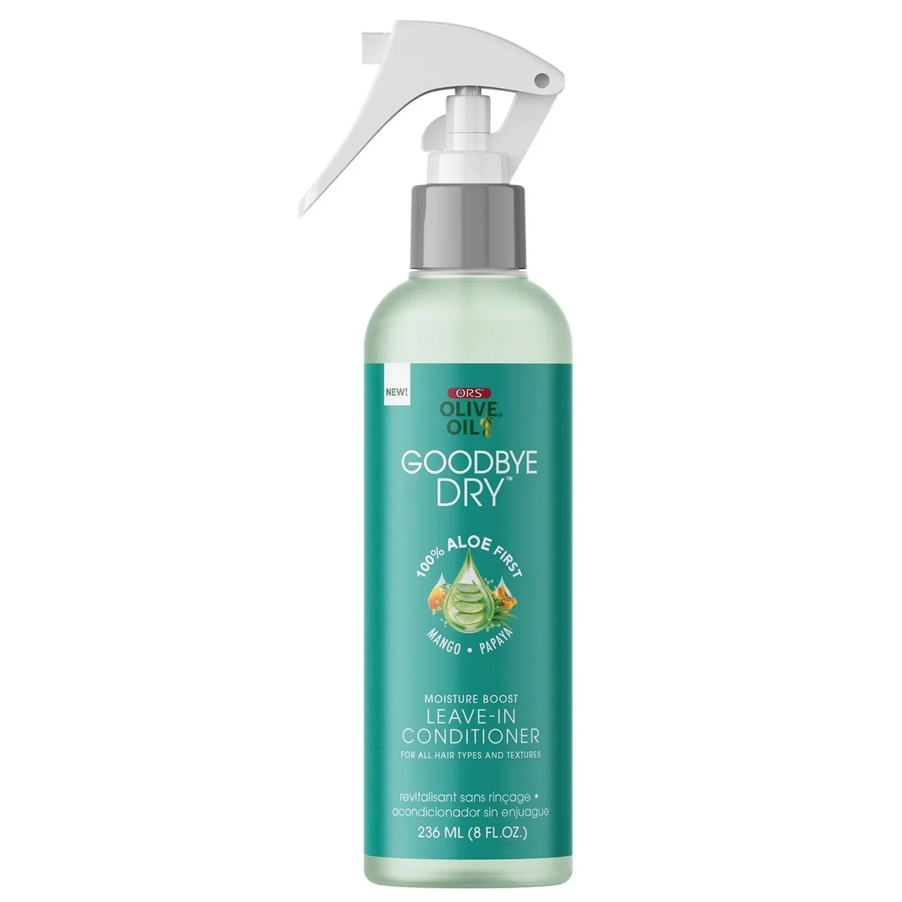ORS Olive Oil Goodbye Dry Moisture Boost Leave In Conditioner Aloe Mango Papaya 8 oz - Elevate Styles