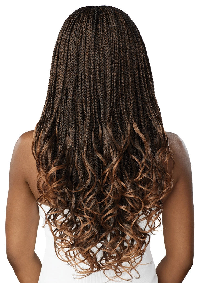 Outre 4"x4" HD Lace Front Middle Part French Curl Box Braids 26" - Elevate Styles