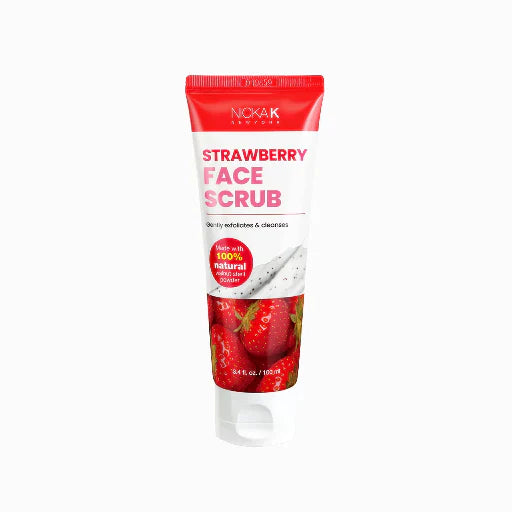 Nicka K Strawberry Face Scrub 100 ml Gentle Exfoliating Cleanser - Elevate Styles