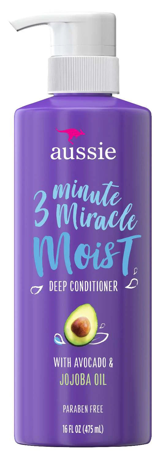 Aussie 3 Minute Miracle Moist Deep Conditioner with Avocado & Jojoba Oil – 16 fl oz - Elevate Styles