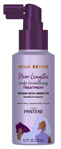 Thumbnail for Pantene Gold Series New Lengths Scalp Revitalizing Treatment 4.2 fl oz – Nourishing Green Tea Formula - Elevate Styles