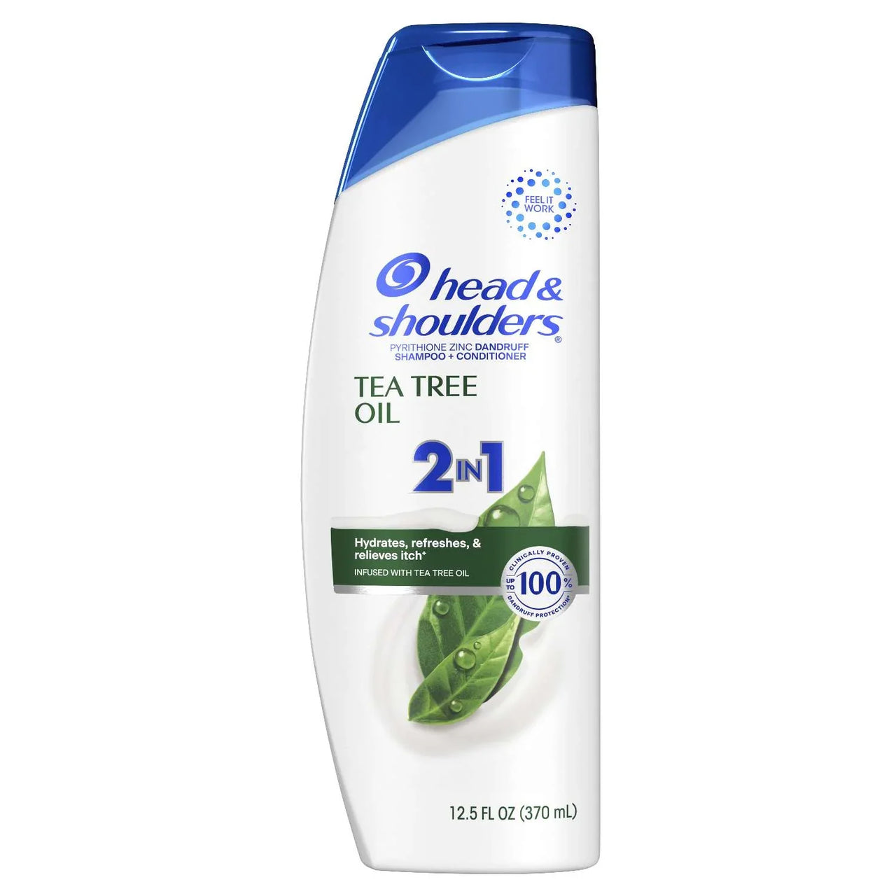 Head & Shoulders Tea Tree Oil 2-in-1 Shampoo + Conditioner 12.5 fl oz – Refreshing Dandruff Relief - Elevate Styles