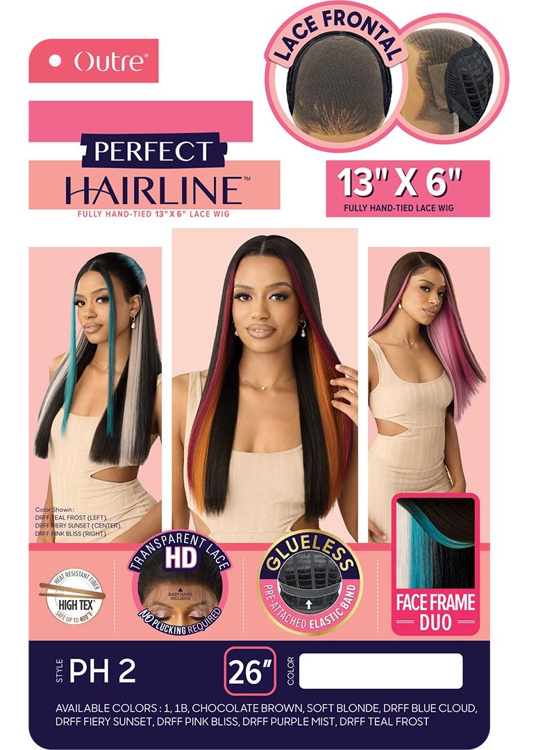 Outre Perfect Hairline 360 Frontal Lace 13"x 6" HD Transparent Lace Front Wig PH2 QLPHLPH2 - Elevate Styles