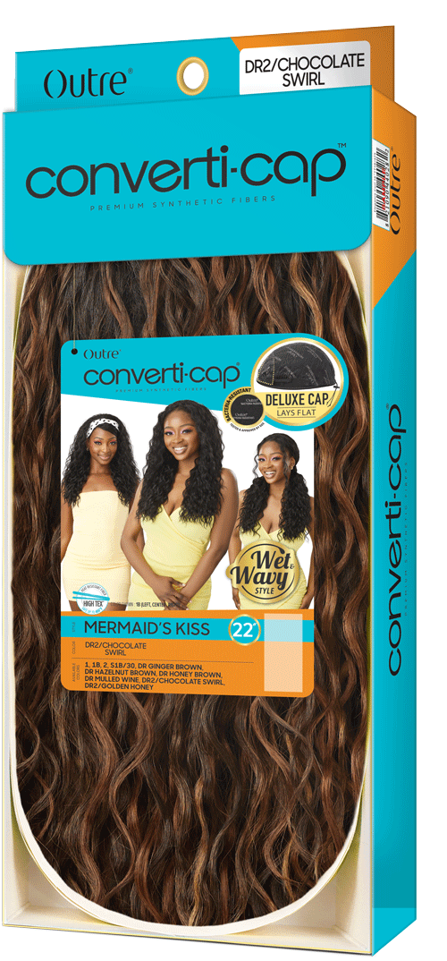 Outre Converti-Cap Deluxe Cap Wig Wet N Wavy Mermaids Kiss - Elevate Styles