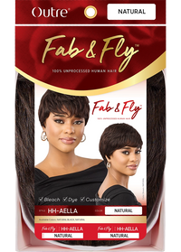 Thumbnail for Outre Fab&Fly™ Gray Glamour 100% Unprocessed Human Hair Wig HH Aela QHFAEL - Elevate Styles