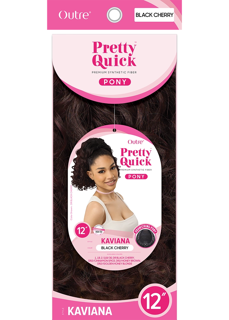 Outre Premium Synthetic Pretty Quick Ponytail Kaviana PQDPKAV - Elevate Styles