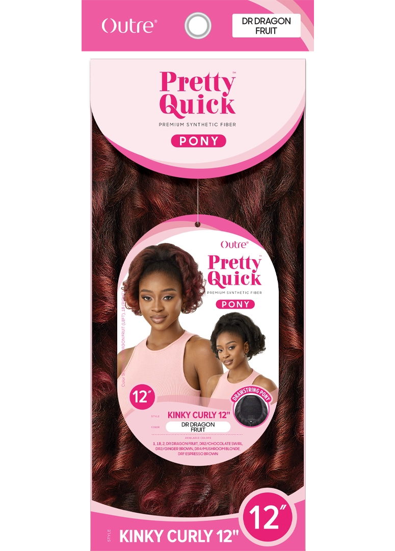 Outre Pretty Quick™ Pony Kinky Curly 12 PQDPKC12 - Elevate Styles