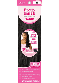 Thumbnail for Outre Premium Synthetic Pretty Quick Ponytail Neesha Glam Curl 24 