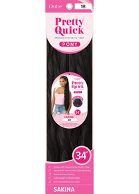 Thumbnail for Outre Premium Synthetic Pretty Quick Ponytail Sakina PQDPSAK - Elevate Styles