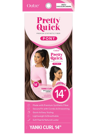 Thumbnail for Outre Premium Synthetic Pretty Quick Ponytail Yanki Curl 14