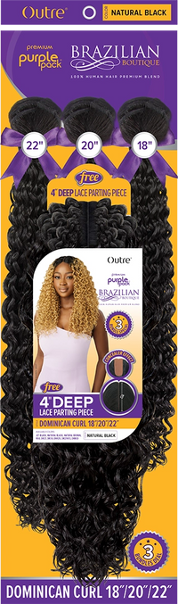Thumbnail for Outre Purple Pack Brazilian Boutique Dominican Curl 18