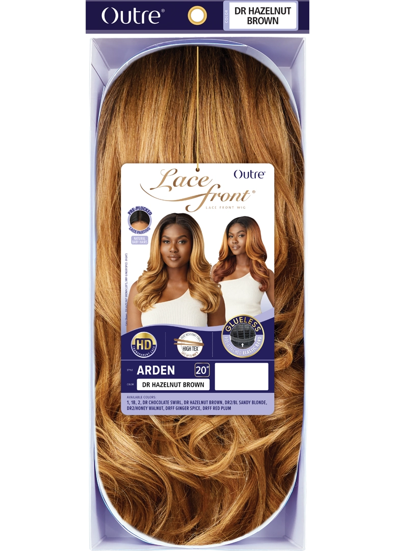Outre Synthetic Glueless HD Transparent Lace Front Wig Arden - Elevate Styles