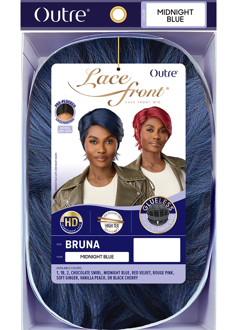 Outre Synthetic Glueless HD Transparent Lace Front Wig Bruna QLBRU - Elevate Styles