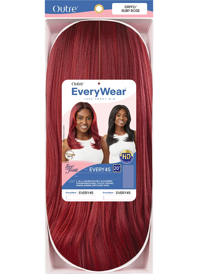 Outre Synthetic Pre-Plucked HD Transparent Lace Front Wig Every 45 QLEWE45 - Elevate Styles