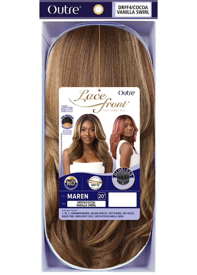 Outre Synthetic Glueless HD Transparent Lace Front Wig Maren QLMRN - Elevate Styles