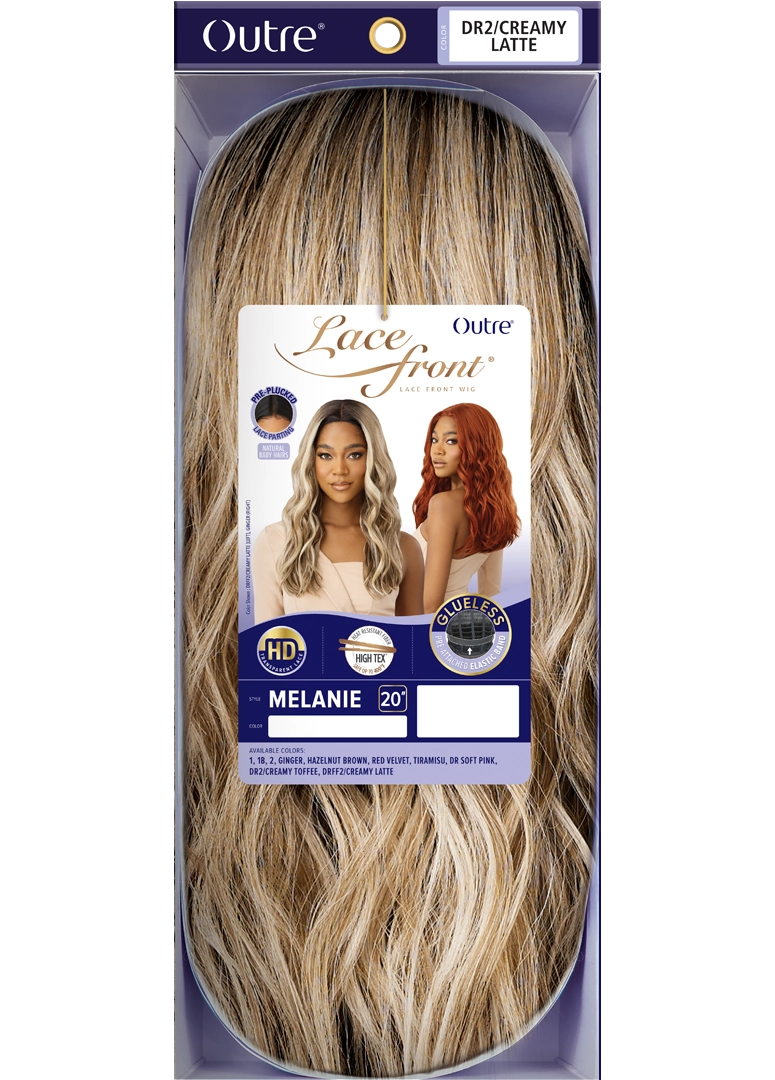 Outre HD Transparent Glueless Lace Pre-Plucked 5" Deep Part Lace Front Wig Melanie QLMLN - Elevate Styles