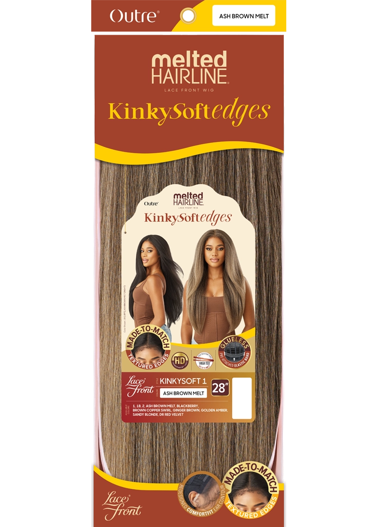 Outre HD Melted Hairline Kinky Soft Edges Lace Front Wig Kinky Soft 1 QLMHKSE1 - Elevate Styles