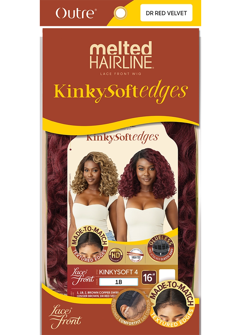 Outre HD Melted Hairline Kinky Soft Edges Lace Front Wig Kinky Soft 4 QLMHKSE4 - Elevate Styles