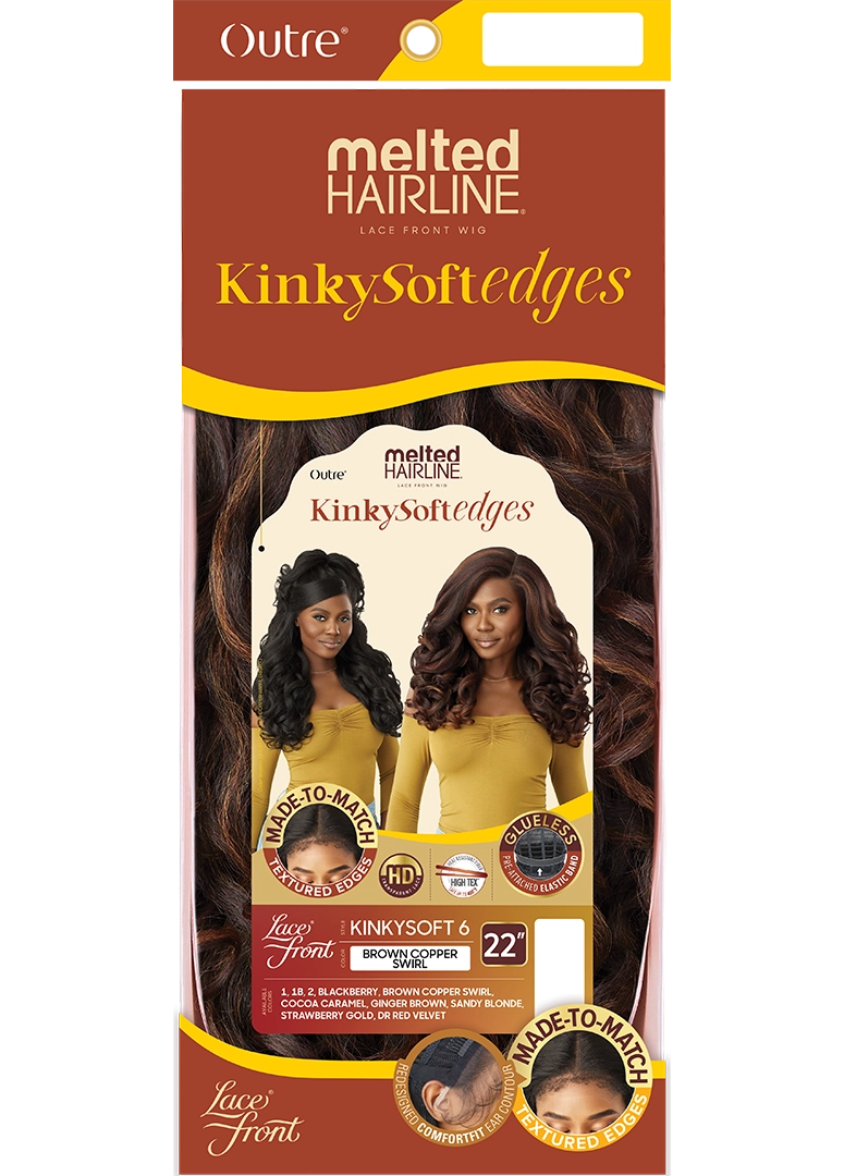 Outre HD Melted Hairline Kinky Soft Edges Lace Front Wig Kinky Soft 6 QLMHKSE6 - Elevate Styles
