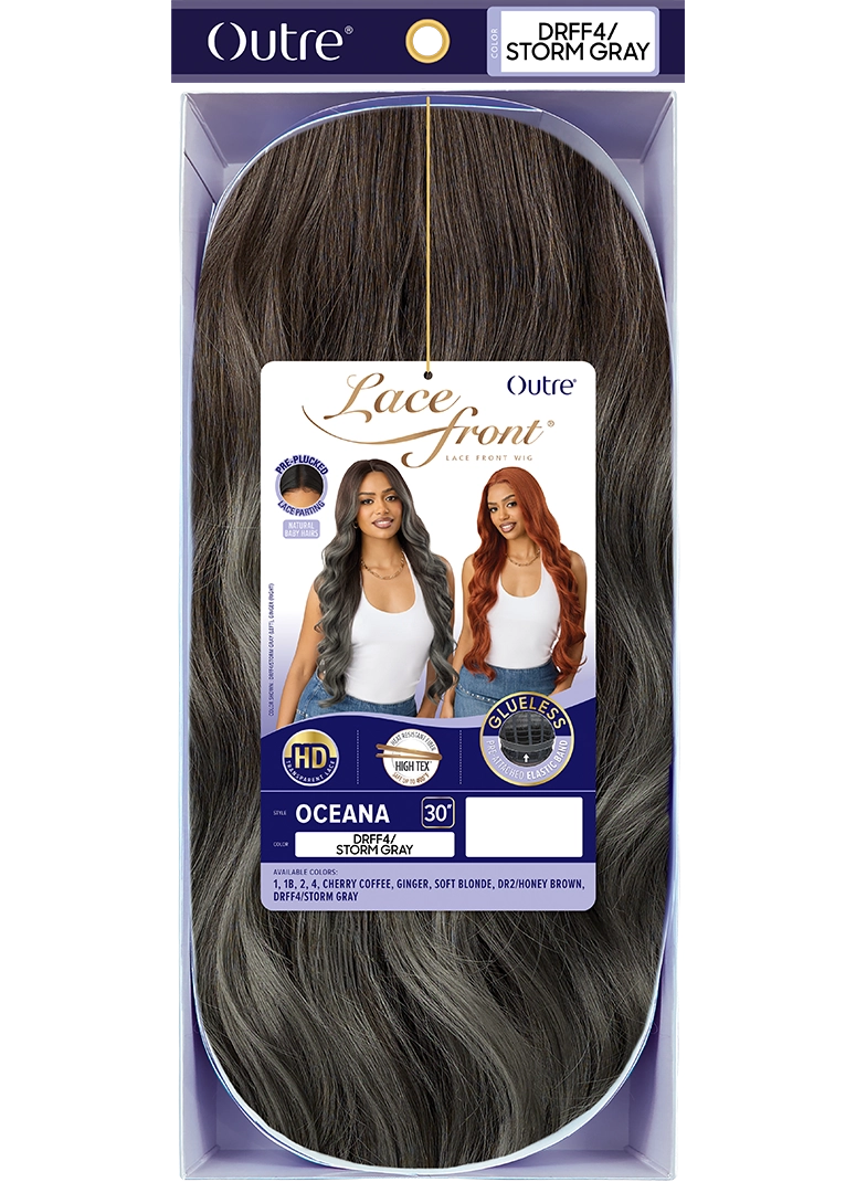 Outre Synthetic Glueless HD Transparent Lace Front Wig Oceana QLOCN - Elevate Styles