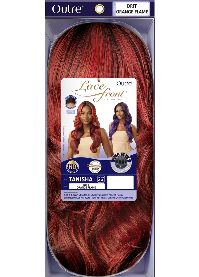 Outre Synthetic Glueless HD Transparent Lace Front Wig Tanisha - Elevate Styles