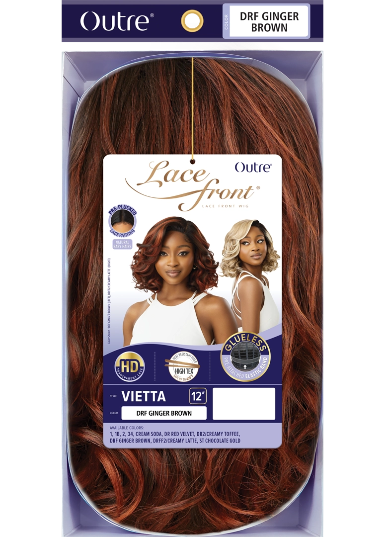 Outre Synthetic Glueless HD Transparent Lace Front Wig Vietta QLVIT - Elevate Styles