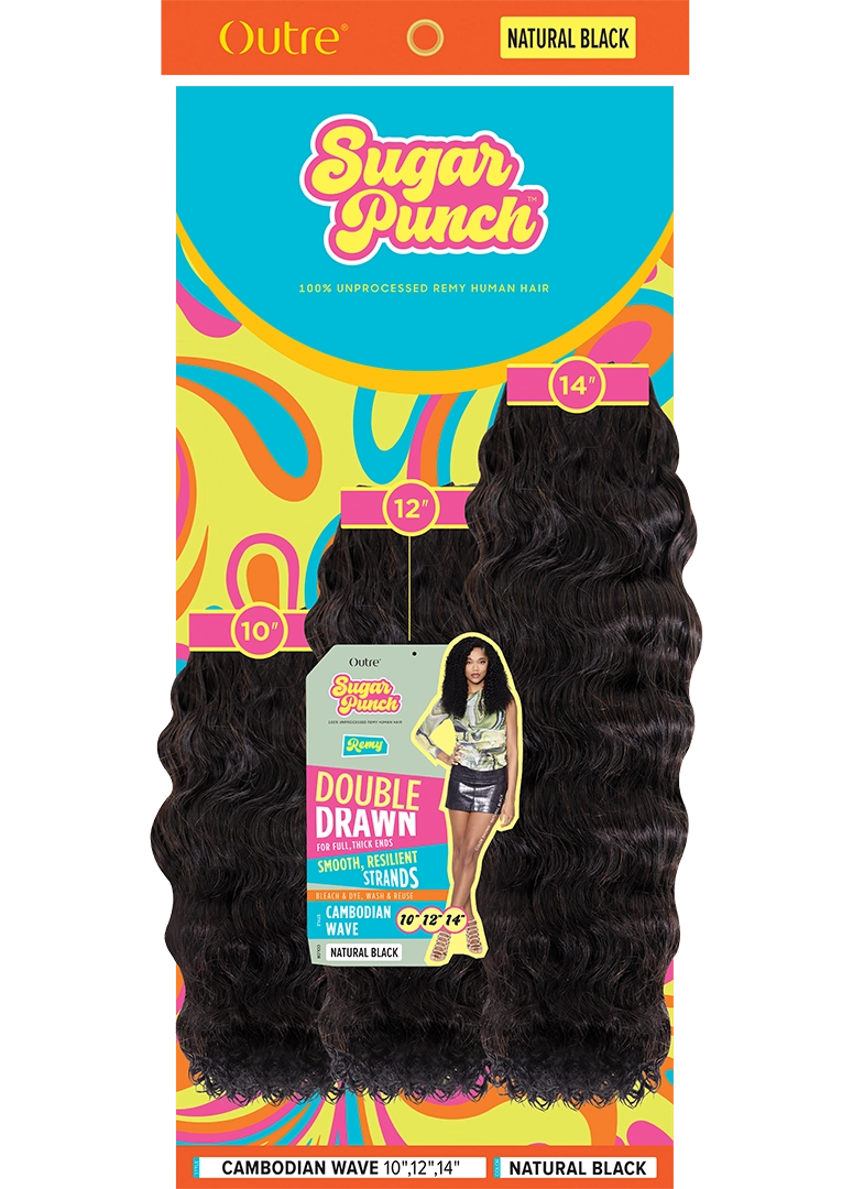 Sugar Punch Unprocessed 100% Remy Human Hair Cambodian Wave Multi - Elevate Styles
