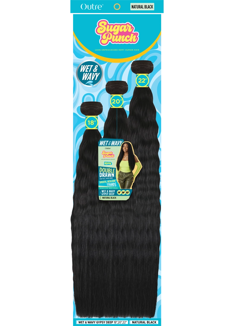 Sugar Punch Unprocessed 100% Remy Human Hair Wet & Wavy Spanish Curl - Elevate Styles