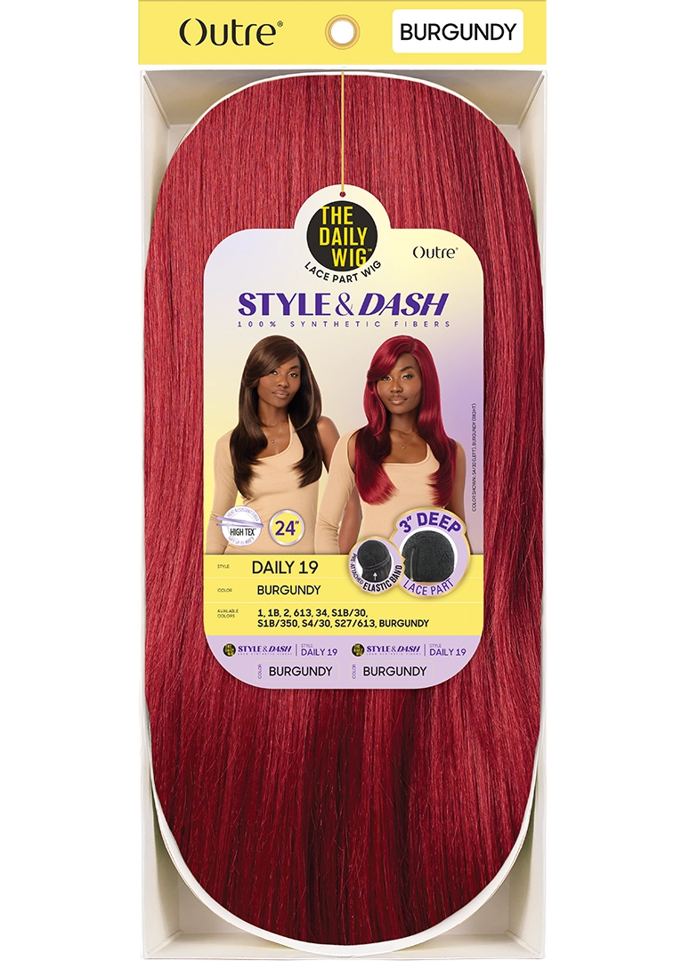 Outre The Daily Wig Style and Dash Lace Part Wig Daily 19 24 Inch QPDSDAI19 - Elevate Styles