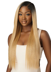 Thumbnail for Outre Premium Purple Pack 100% Human Hair Blend 3x Virgin Sleek Pressed 18