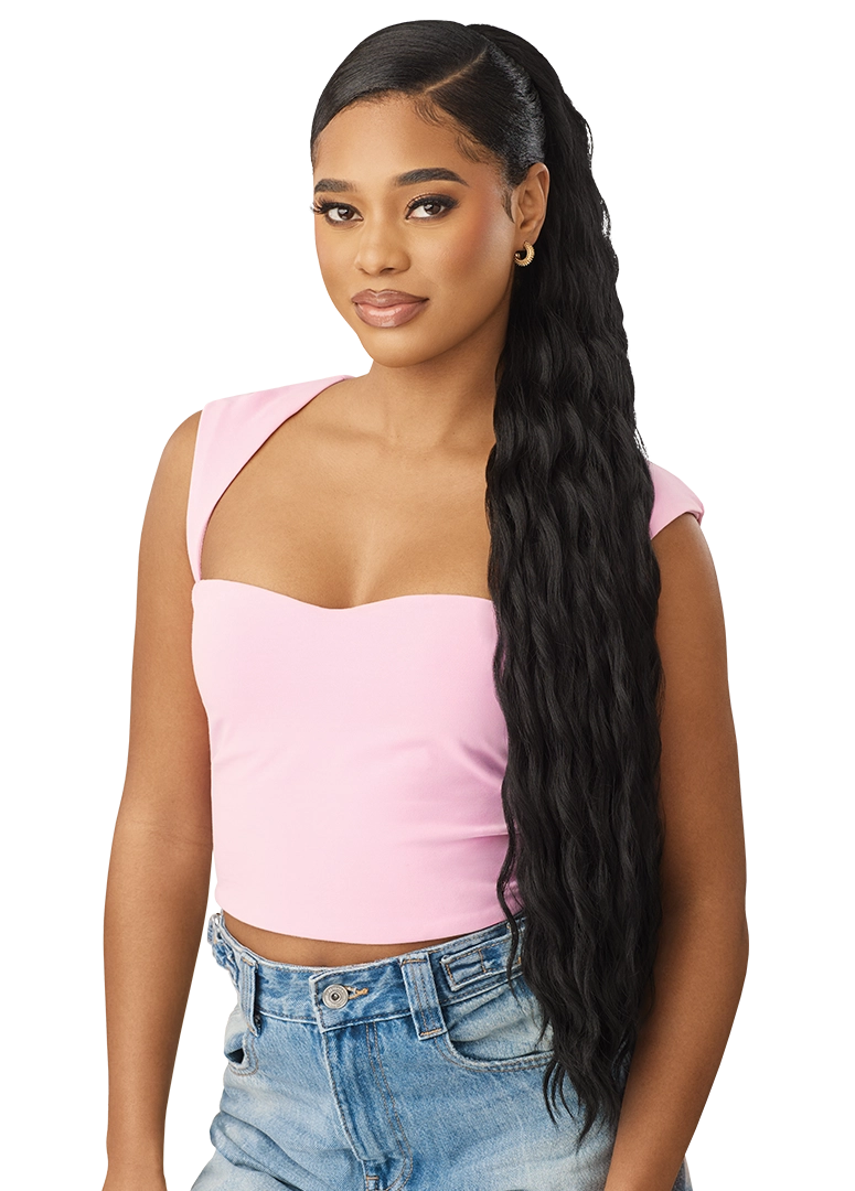 Outre Premium Synthetic Pretty Quick Ponytail Sakina PQDPSAK - Elevate Styles