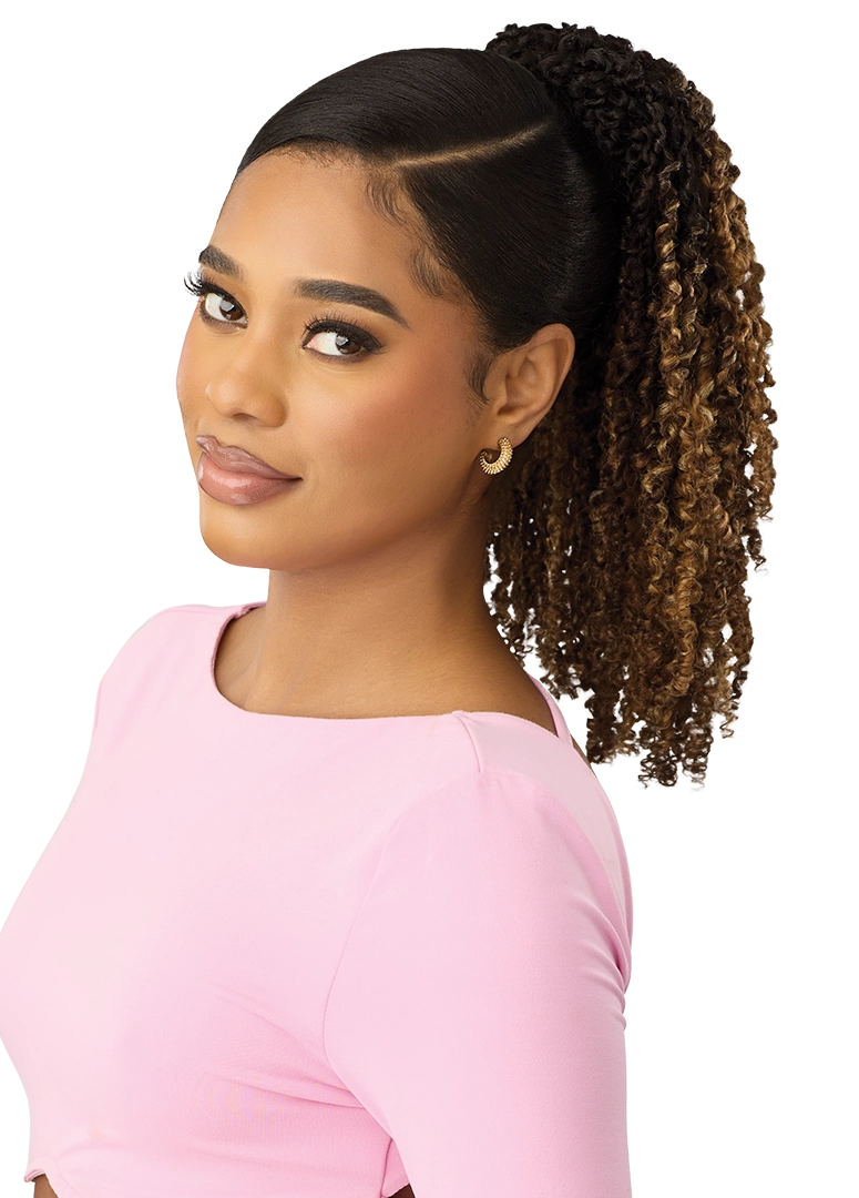 Outre Premium Synthetic Pretty Quick Ponytail Yanki Curl 14" PQDPYC14 - Elevate Styles