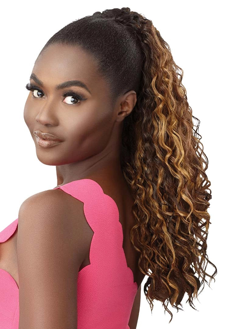 Outre Premium Synthetic Wet N Wavy Pretty Quick Pony Deep Wave 20" PQPWDW20 - Elevate Styles