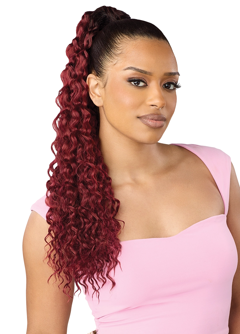 Outre Premium Synthetic Pretty Quick Ponytail Waven PQDPWAV - Elevate Styles