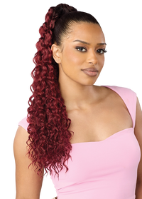 Thumbnail for Outre Premium Synthetic Pretty Quick Ponytail Waven PQDPWAV - Elevate Styles