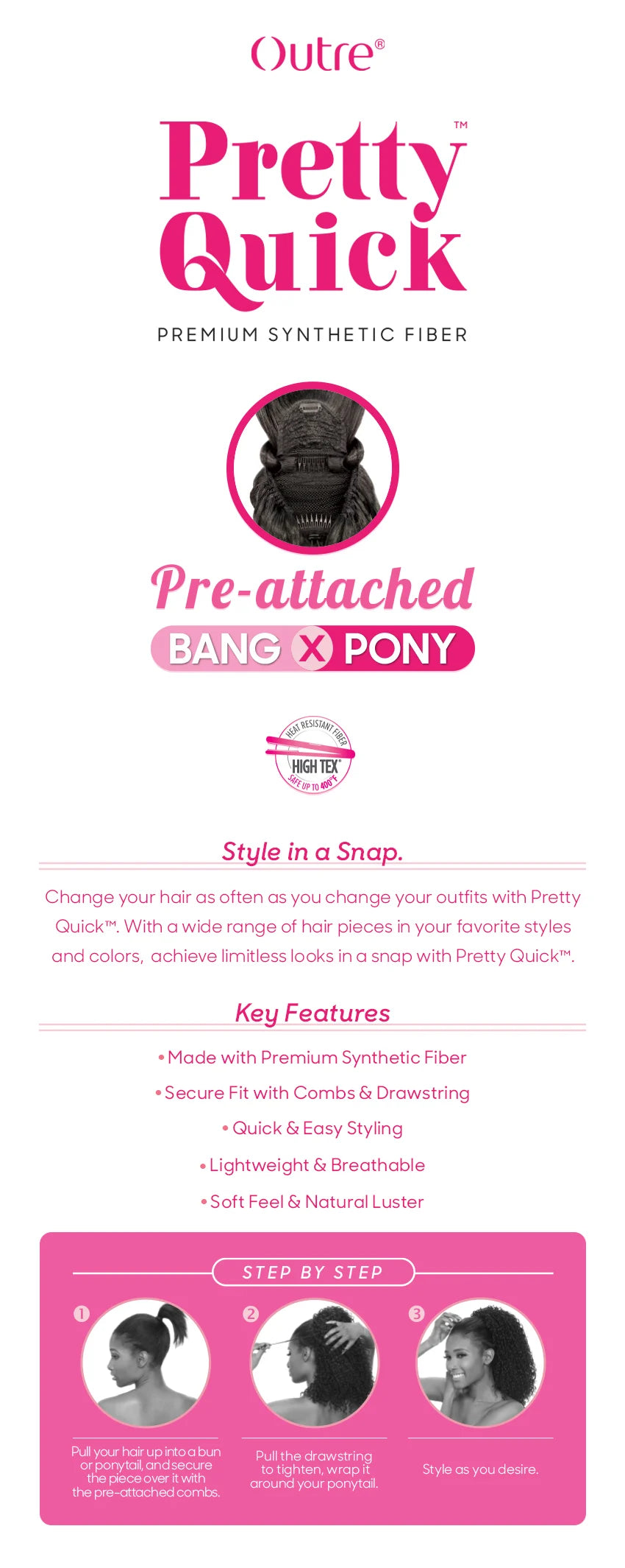 Outre Pretty Quick Pony Amberly - Elevate Styles