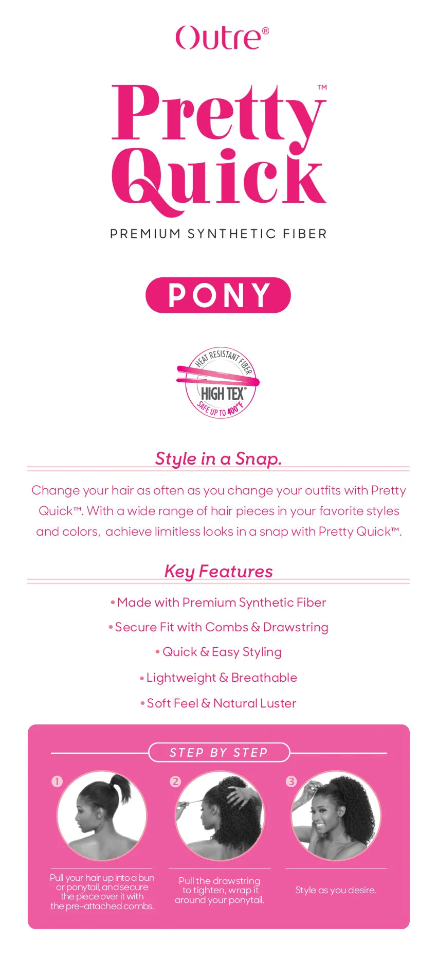 Outre Pretty Quick Pony Ponytail  MIMI 20 - Elevate Styles