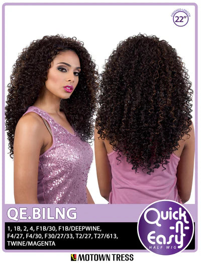 Motown Tress Quick n Easy Half Wig QE.BLING - Elevate Styles