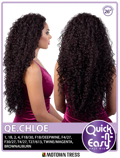 Motown Tress Quick n Easy Half Wig QE.CHLOE - Elevate Styles