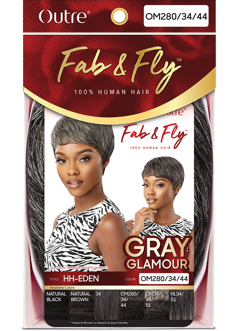 Outre Fab&Fly™ 100% Unprocessed Human Hair Full Cap Wig HH - Eden QHFGEDE - Elevate Styles