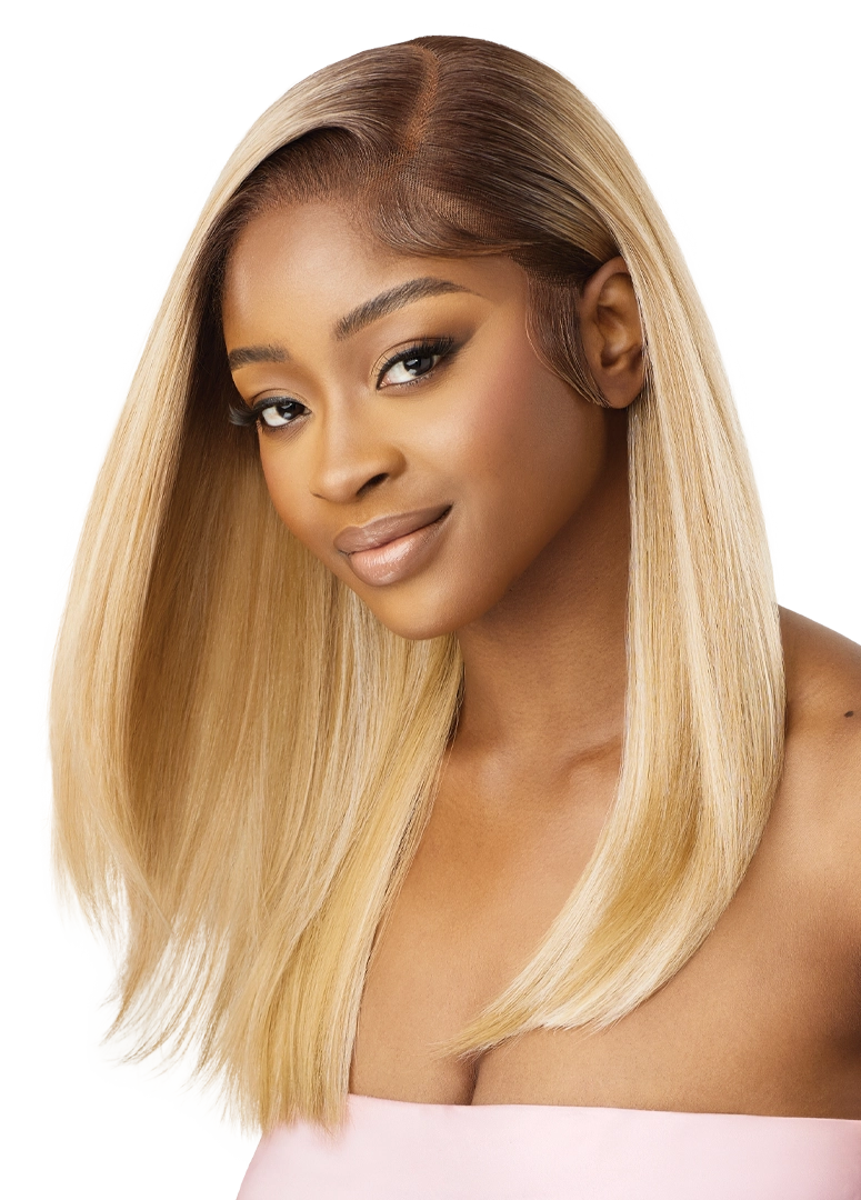 Outre Airtied Human Hair Blend Vanish HD+ Lace Front Wig HHB-Sleek Yaki 20" QLHBFHSY20 - Elevate Styles