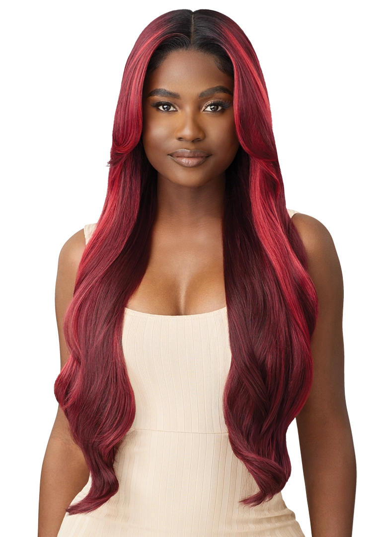Outre Synthetic Melted Hairline HD Lace Front Wig Madina QLMHMAD - Elevate Styles