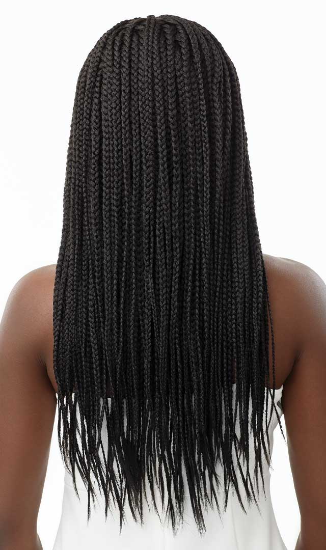 Outre 13"x 4" HD Pre-Braided Lace Front Wig Knotless Square Part Braids 26" - Elevate Styles