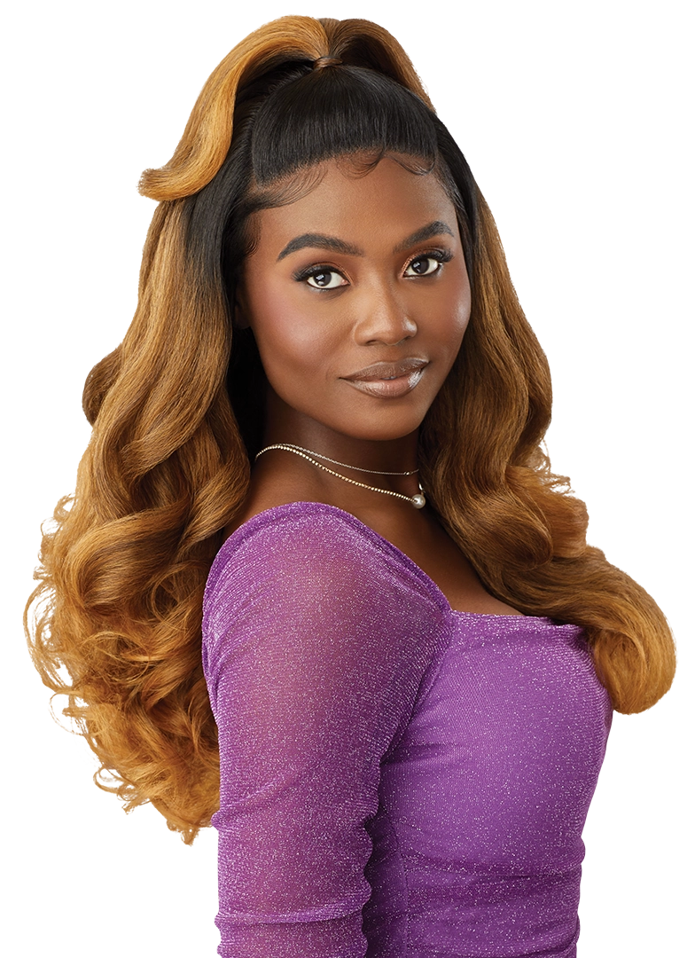 Outre Perfect Hairline Swoop Series Frontal Lace 13"x 4" HD Transparent Lace Front Wig Swoop 10 - Elevate Styles