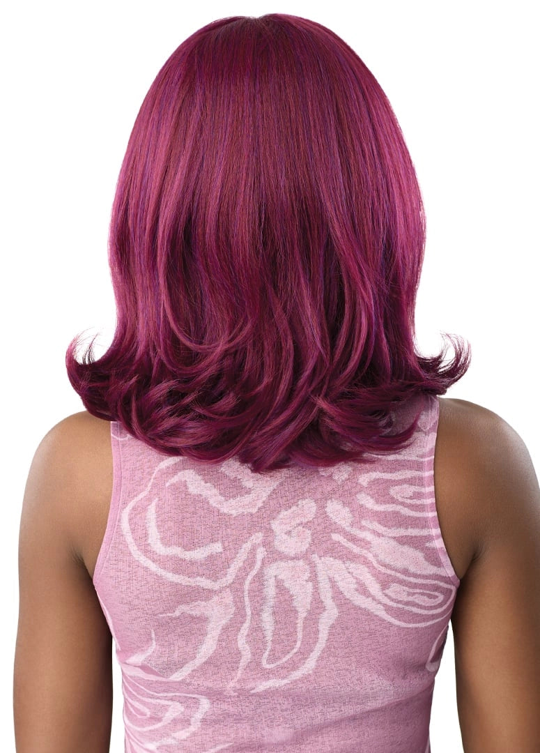 Outre Perfect Hairline Swoop Series Frontal Lace 13"x 4" HD Transparent Lace Front Wig Swoop 14 - Elevate Styles