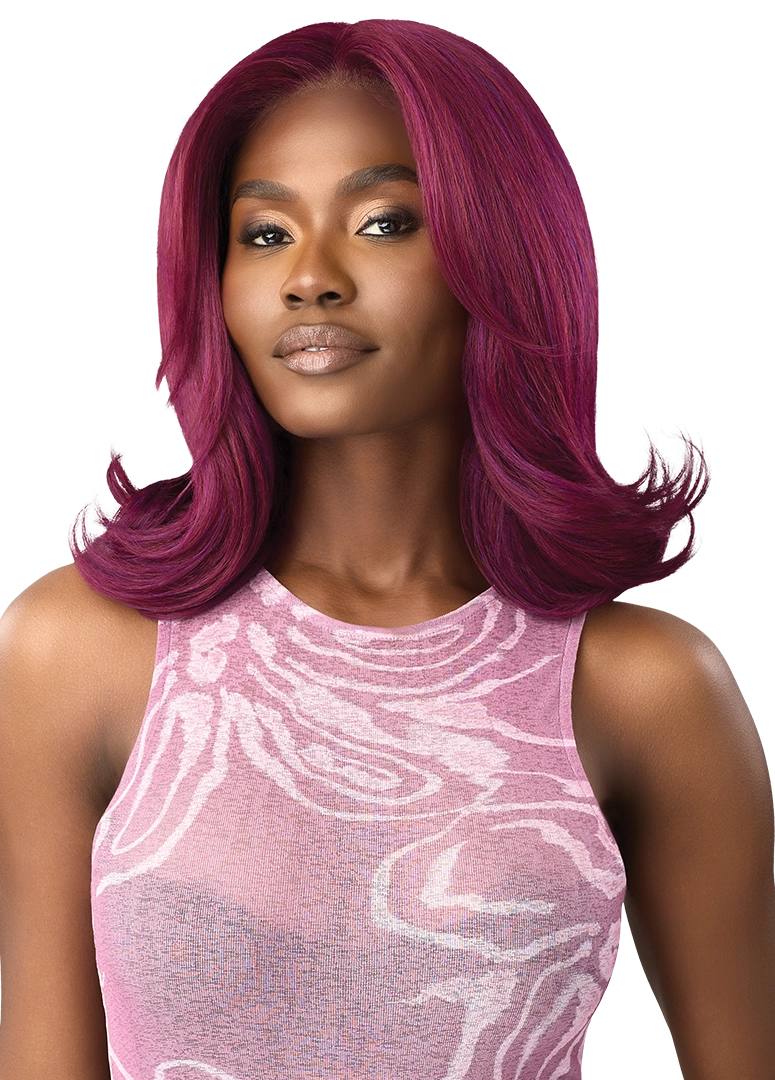 Outre Perfect Hairline Swoop Series Frontal Lace 13"x 4" HD Transparent Lace Front Wig Swoop 14 - Elevate Styles
