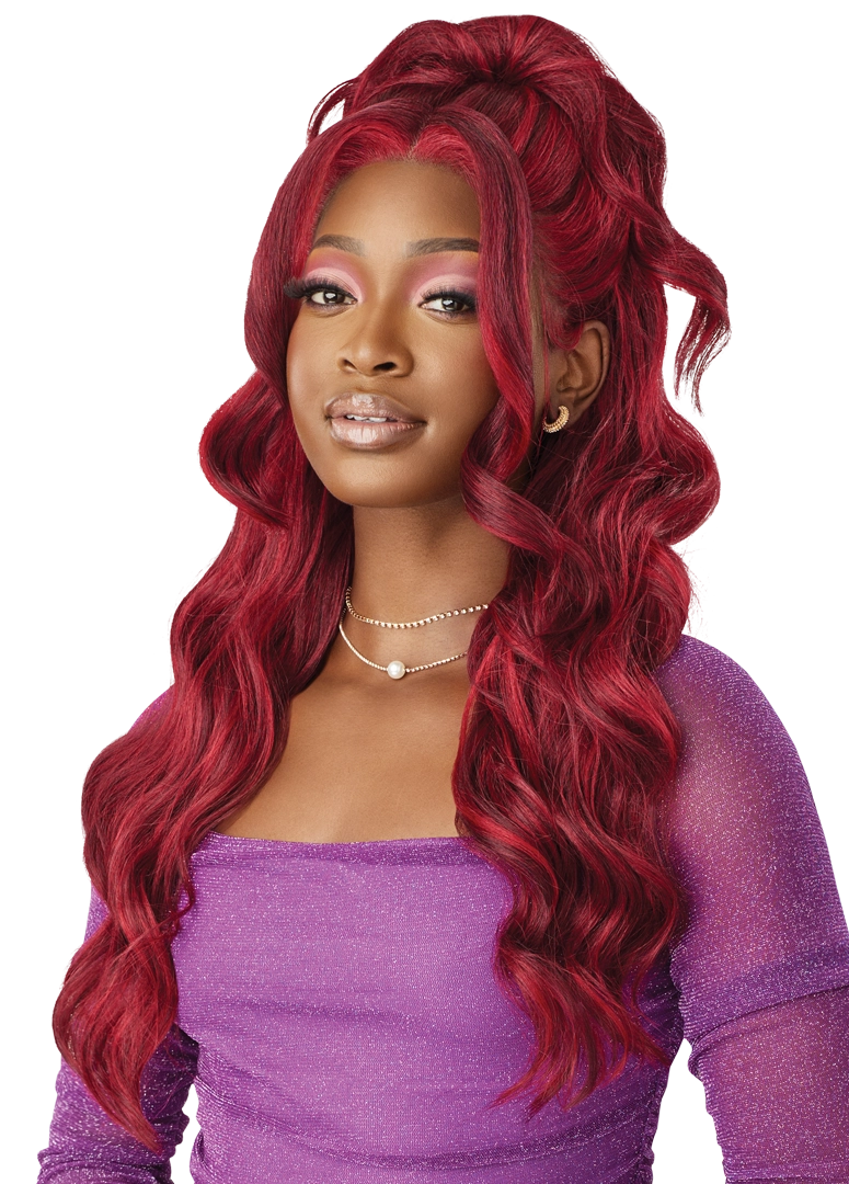 Outre Perfect Hairline Swoop Series Frontal Lace 13"x 4" HD Transparent Lace Front Wig Swoop 8 - Elevate Styles